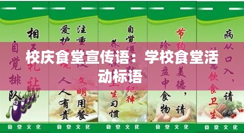 校庆食堂宣传语：学校食堂活动标语 