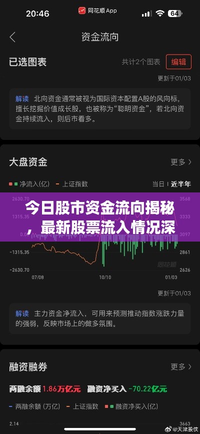 今日股市资金流向揭秘，最新股票流入情况深度解析