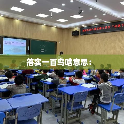 落实一百鸟啥意思： 