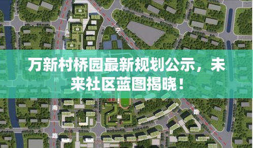 万新村桥园最新规划公示，未来社区蓝图揭晓！