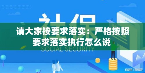 请大家按要求落实：严格按照要求落实执行怎么说 