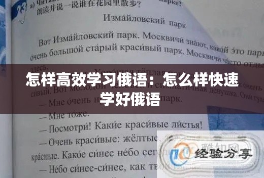 怎样高效学习俄语：怎么样快速学好俄语 