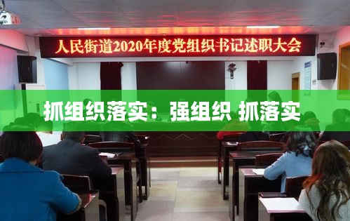 抓组织落实：强组织 抓落实 