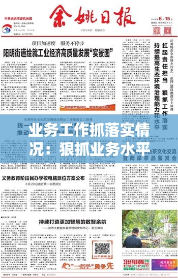 业务工作抓落实情况：狠抓业务水平 