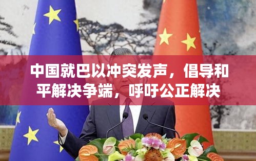 中国就巴以冲突发声，倡导和平解决争端，呼吁公正解决