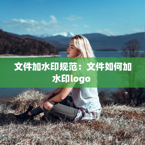 文件加水印规范：文件如何加水印logo 