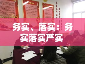 务实、落实：务实落实严实 