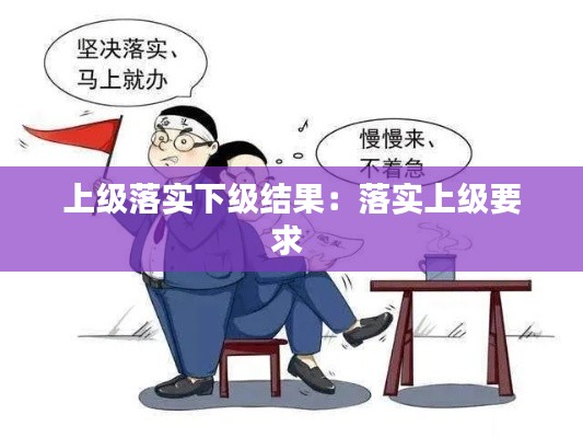 上级落实下级结果：落实上级要求 