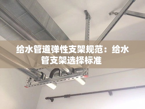 给水管道弹性支架规范：给水管支架选择标准 