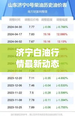 济宁白油行情最新动态，今日市场走势分析