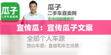 宣传瓜：宣传瓜子文案 