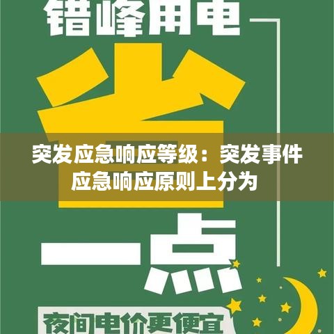 突发应急响应等级：突发事件应急响应原则上分为 