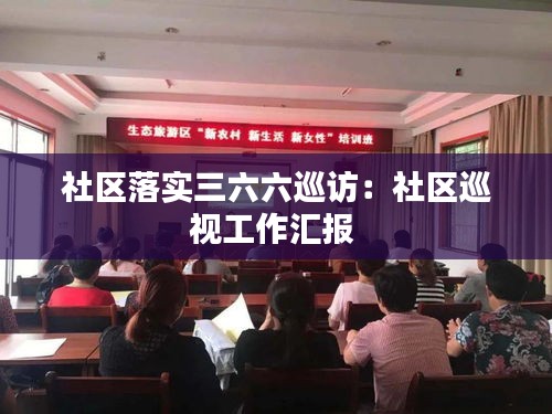 社区落实三六六巡访：社区巡视工作汇报 