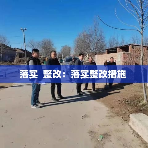 落实  整改：落实整改措施 