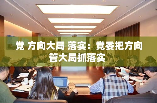 党 方向大局 落实：党委把方向管大局抓落实 