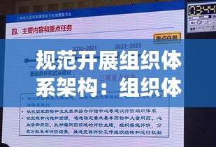 规范开展组织体系架构：组织体系建设方案 