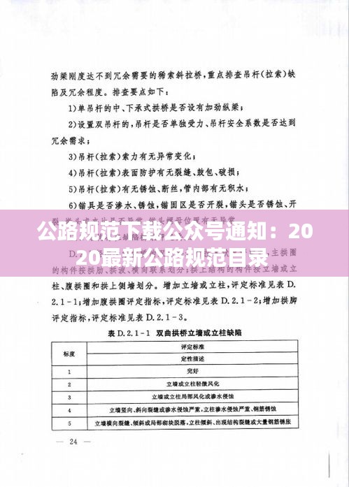 公路规范下载公众号通知：2020最新公路规范目录 