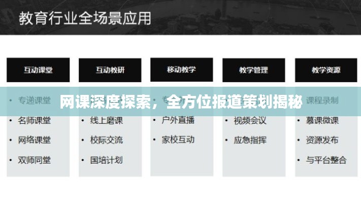 网课深度探索，全方位报道策划揭秘