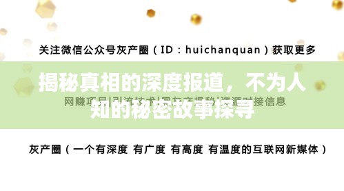 揭秘真相的深度报道，不为人知的秘密故事探寻
