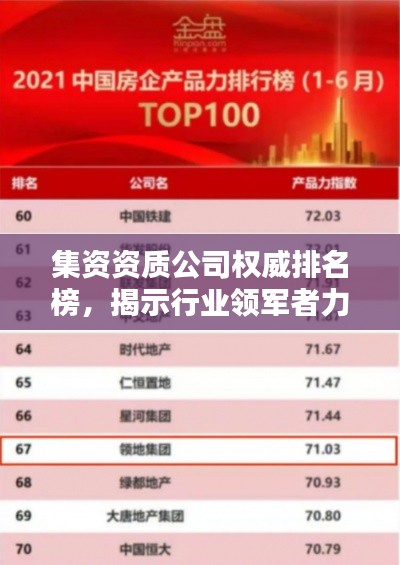集资资质公司权威排名榜，揭示行业领军者力量