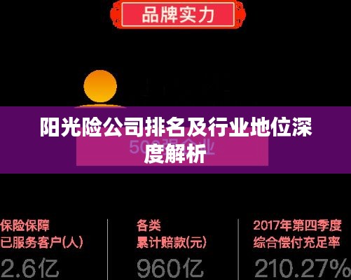 阳光险公司排名及行业地位深度解析