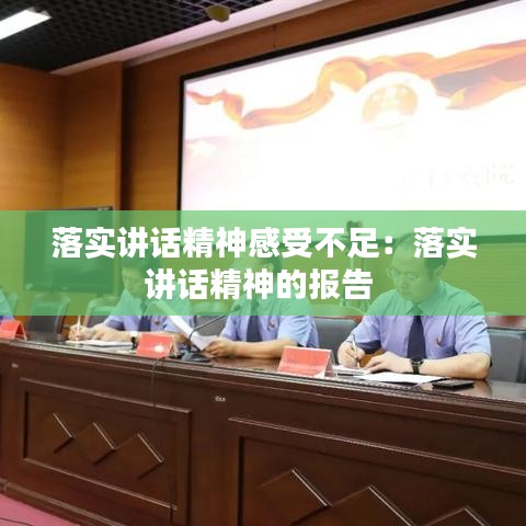 落实讲话精神感受不足：落实讲话精神的报告 