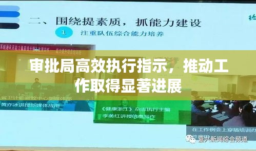 审批局高效执行指示，推动工作取得显著进展