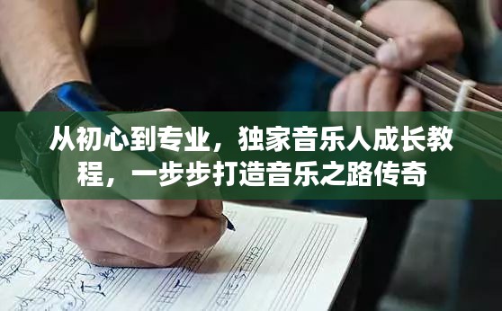 从初心到专业，独家音乐人成长教程，一步步打造音乐之路传奇