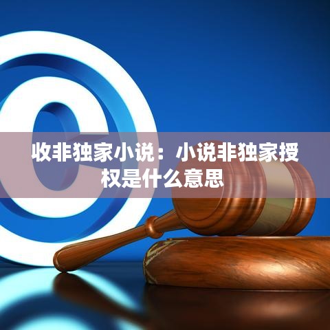 收非独家小说：小说非独家授权是什么意思 