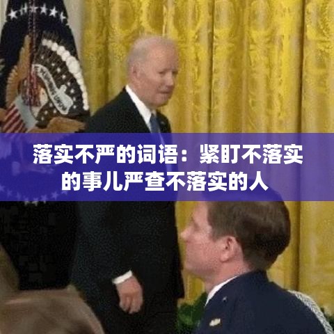 落实不严的词语：紧盯不落实的事儿严查不落实的人 