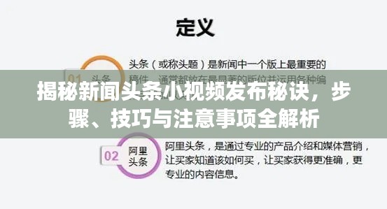 揭秘新闻头条小视频发布秘诀，步骤、技巧与注意事项全解析