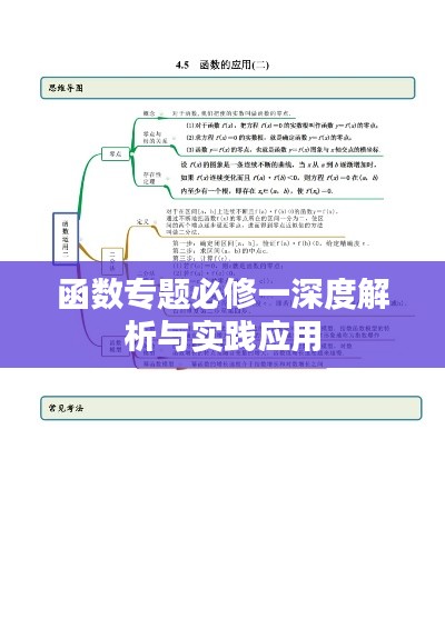 函数专题必修一深度解析与实践应用