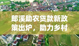 郎溪助农贷款新政策出炉，助力乡村振兴与农业现代化发展