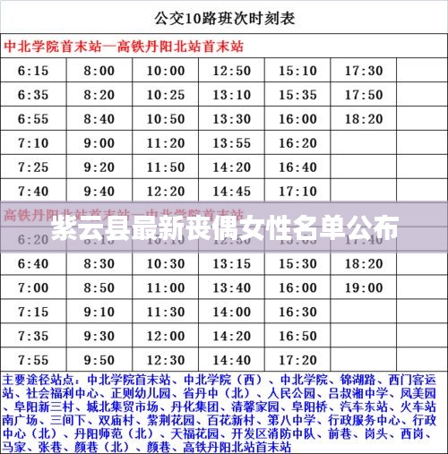 紫云县最新丧偶女性名单公布
