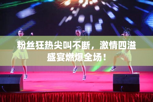 粉丝狂热尖叫不断，激情四溢盛宴燃爆全场！