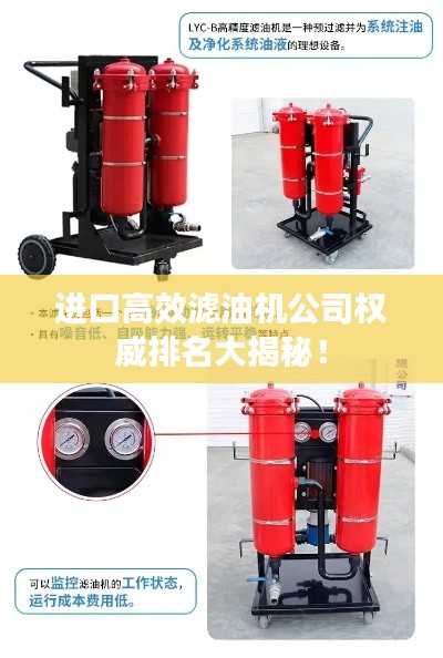 进口高效滤油机公司权威排名大揭秘！
