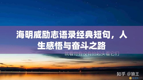 海明威励志语录经典短句，人生感悟与奋斗之路