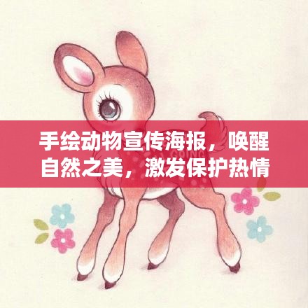手绘动物宣传海报，唤醒自然之美，激发保护热情