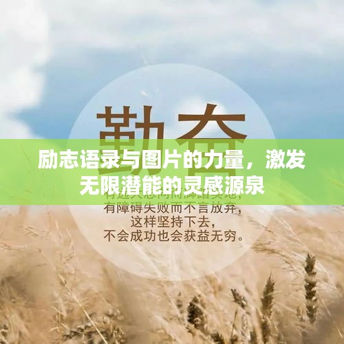 励志语录与图片的力量，激发无限潜能的灵感源泉