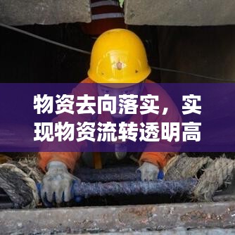 物资去向落实，实现物资流转透明高效的必要环节