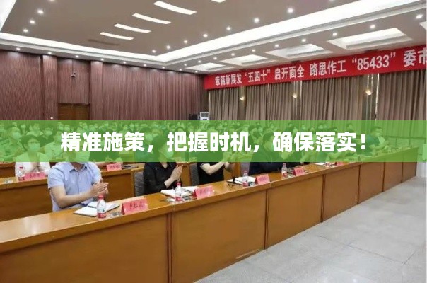 精准施策，把握时机，确保落实！