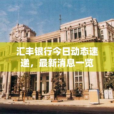 汇丰银行今日动态速递，最新消息一览