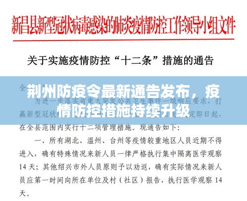 荆州防疫令最新通告发布，疫情防控措施持续升级