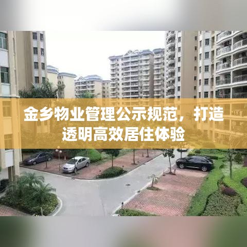 金乡物业管理公示规范，打造透明高效居住体验