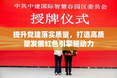 提升党建落实质量，打造高质量发展红色引擎驱动力