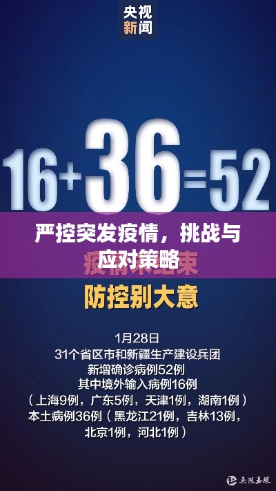 严控突发疫情，挑战与应对策略