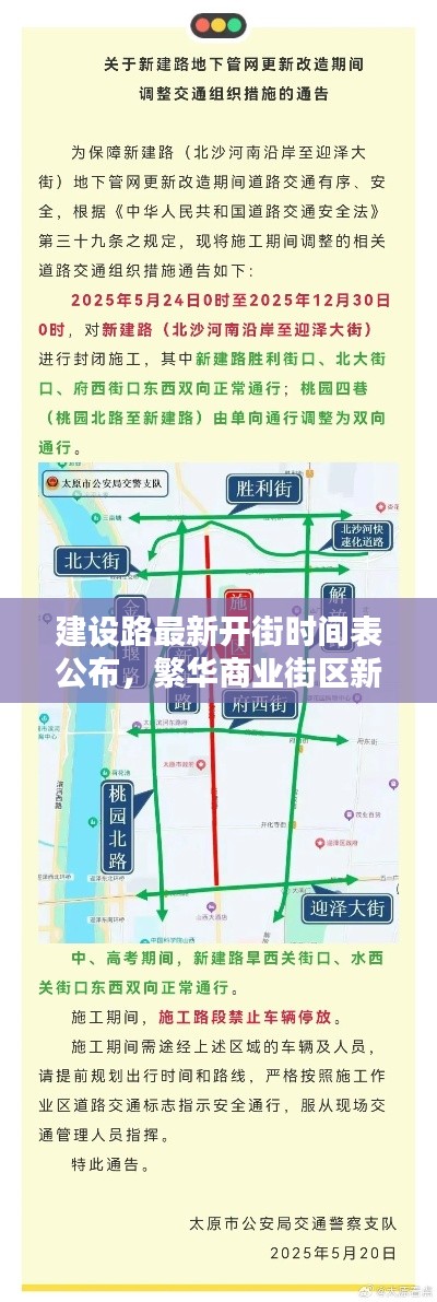 建设路最新开街时间表公布，繁华商业街区新貌即将呈现