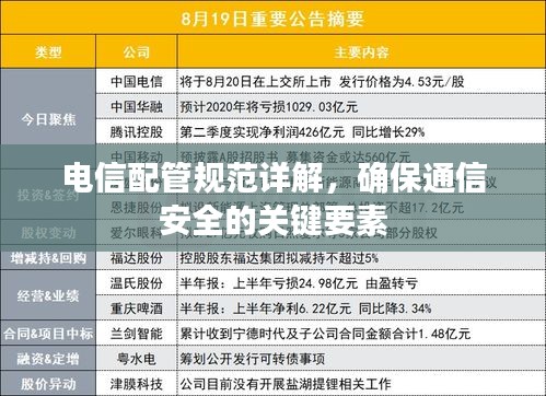 电信配管规范详解，确保通信安全的关键要素