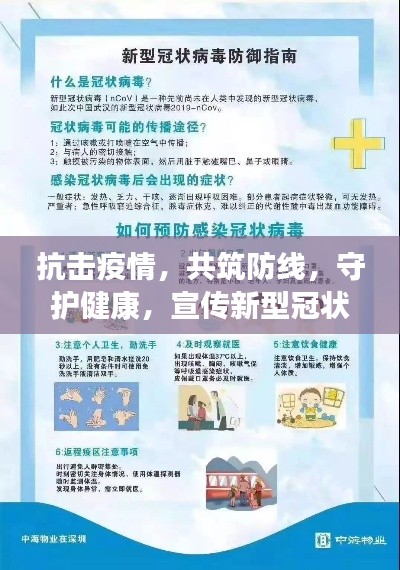 抗击疫情，共筑防线，守护健康，宣传新型冠状病毒防疫知识