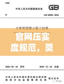 官网压实度规范，奠定工程质量的基石